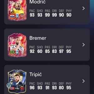 PC/STEAM |1.2M COINS + MODRIC 99 TRADABLE !| Eusipio 98 , hazard 98 , messi 96 , ronaldinho 98 evo , jairzinho 97 , foden 97 , haaland 96 PC/STEAM |1.2M COINS + MODRIC 99 TRADABLE !| Eusipio 98 , hazard 98 , messi 96 , ronaldinho 98 evo , jairzinho 97 , foden 97 , haaland 96