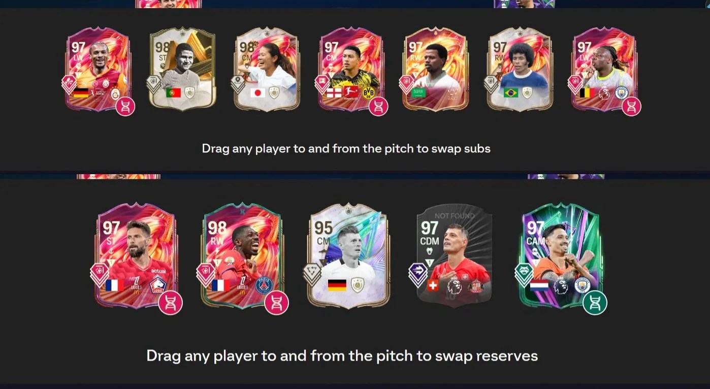 XBOX |1.99M COINS!|SUPER STACKED CLUB! |VINI 98,DE JONG 98,CRUYF 97,SALAH 97,EUSIPIO 98,JAIRZINHO 97,DOKU 97,BELLY 97,GIROUD 97 - Image 2