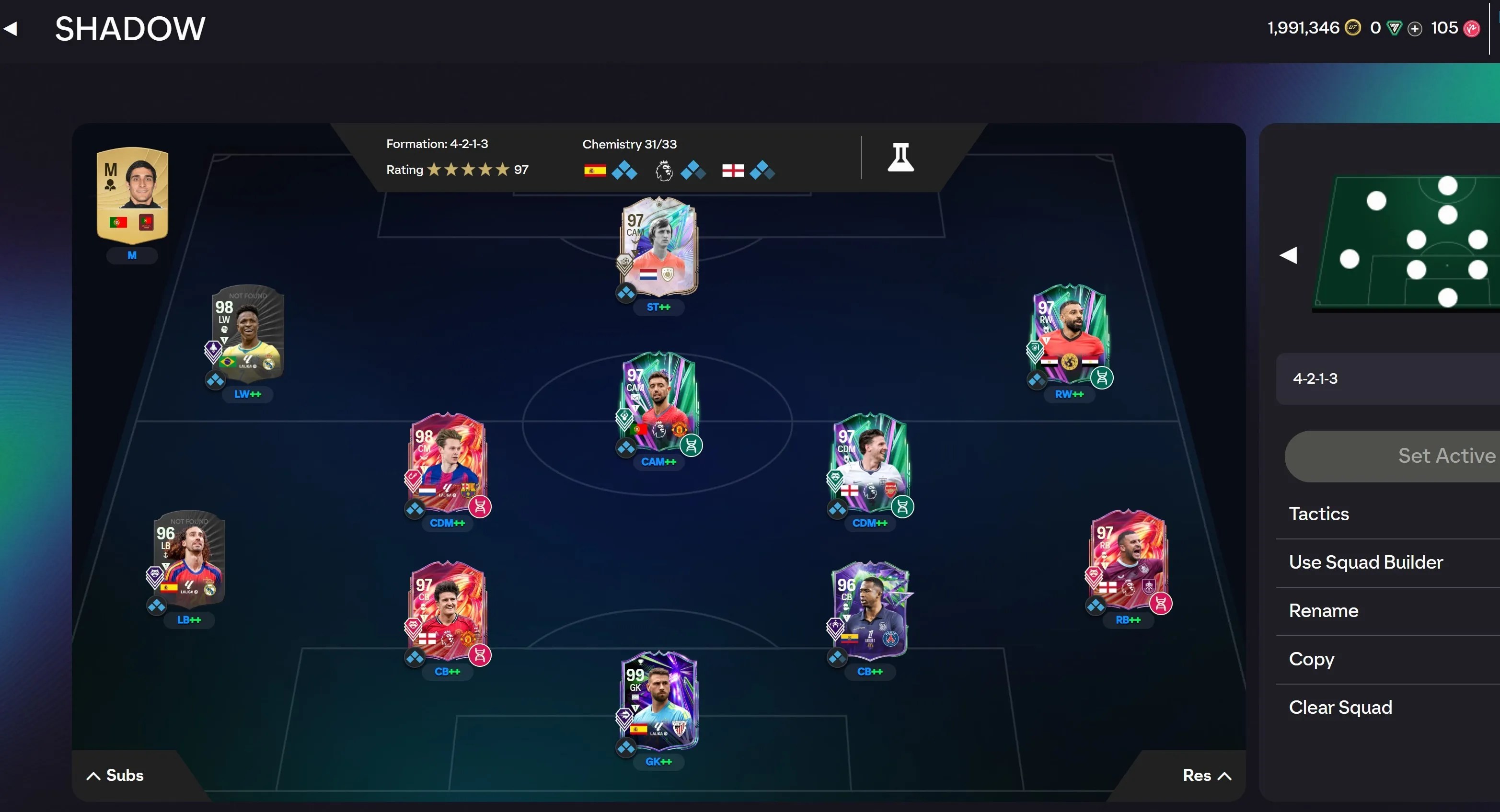 XBOX |1.99M COINS!|SUPER STACKED CLUB! |VINI 98,DE JONG 98,CRUYF 97,SALAH 97,EUSIPIO 98,JAIRZINHO 97,DOKU 97,BELLY 97,GIROUD 97 XBOX |1.99M COINS!|SUPER STACKED CLUB! |VINI 98,DE JONG 98,CRUYF 97,SALAH 97,EUSIPIO 98,JAIRZINHO 97,DOKU 97,BELLY 97,GIROUD 97