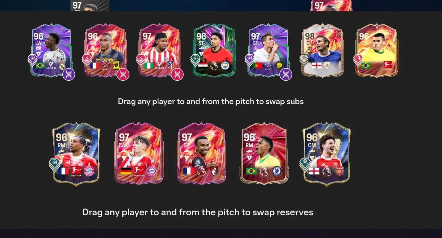 XBOX |4.1M COINS!!|CR7 97! EVO,BELLY 98!,DOKU 97!, IBRAHOMOVIC 95,DI NATALI 97,DE JONG 98,VINI 96 EVO,LAMPARD 98,OLISE 96,VALVERDY 97 EVO - Image 2