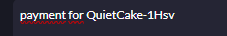 payment for QuietCake-1Hsv payment for QuietCake-1Hsv