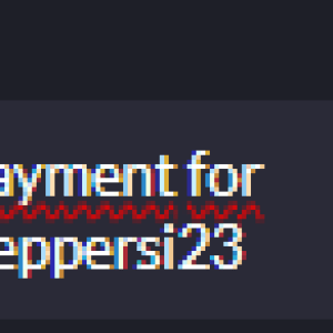 payment for Peppersi23 payment for Peppersi23
