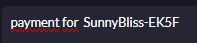 payment for SunnyBliss-EK5F payment for SunnyBliss-EK5F