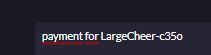 payment for LargeCheer-c35o payment for LargeCheer-c35o