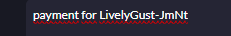 payment for LivelyGust-JmNt payment for LivelyGust-JmNt