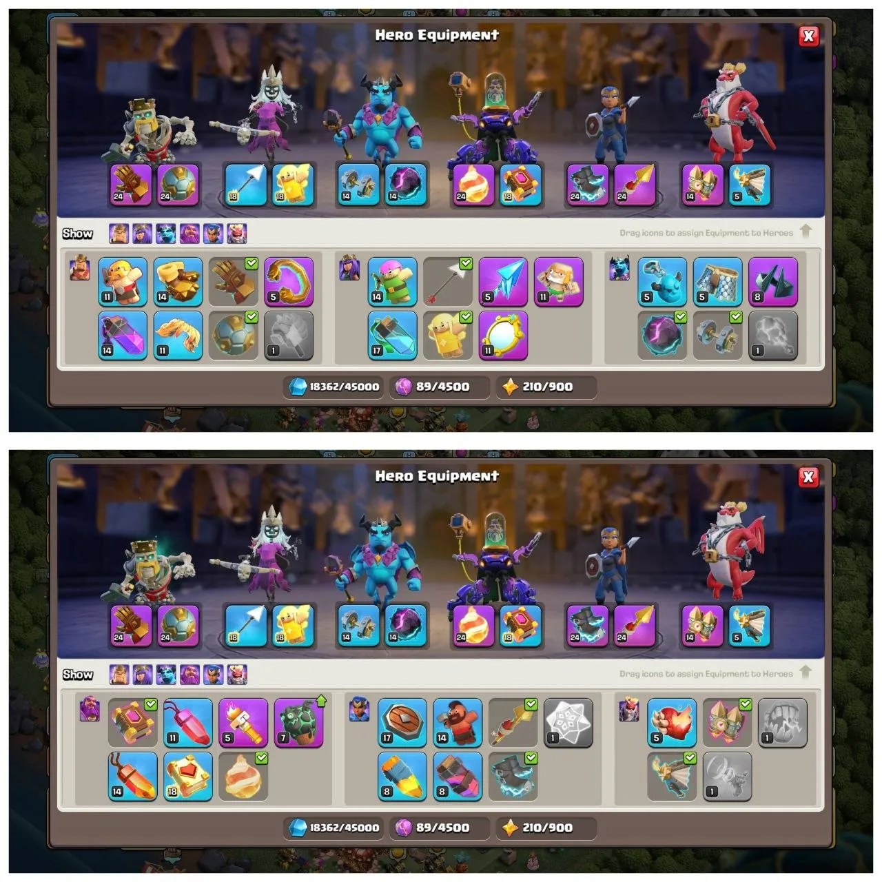 TH16 PURE MAX ID13 EPIC EQUIPMENTXP-206HERO 95-95-62-70-45-81000 GEMS NAME CHANGE MAGIC ITEMS 1224 CWL MEDALSOP LABINSTANT DELIVERY - Image 3