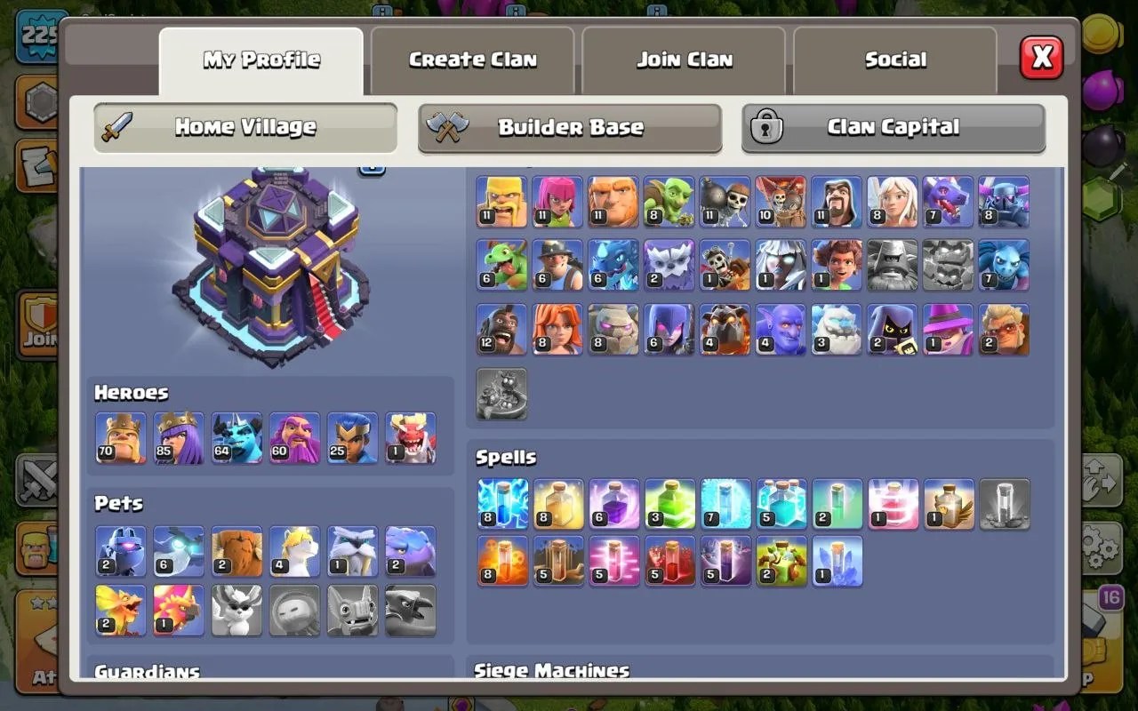 TH15 heroes: 70-85-64-60-25-1 2104GEMS - Image 2