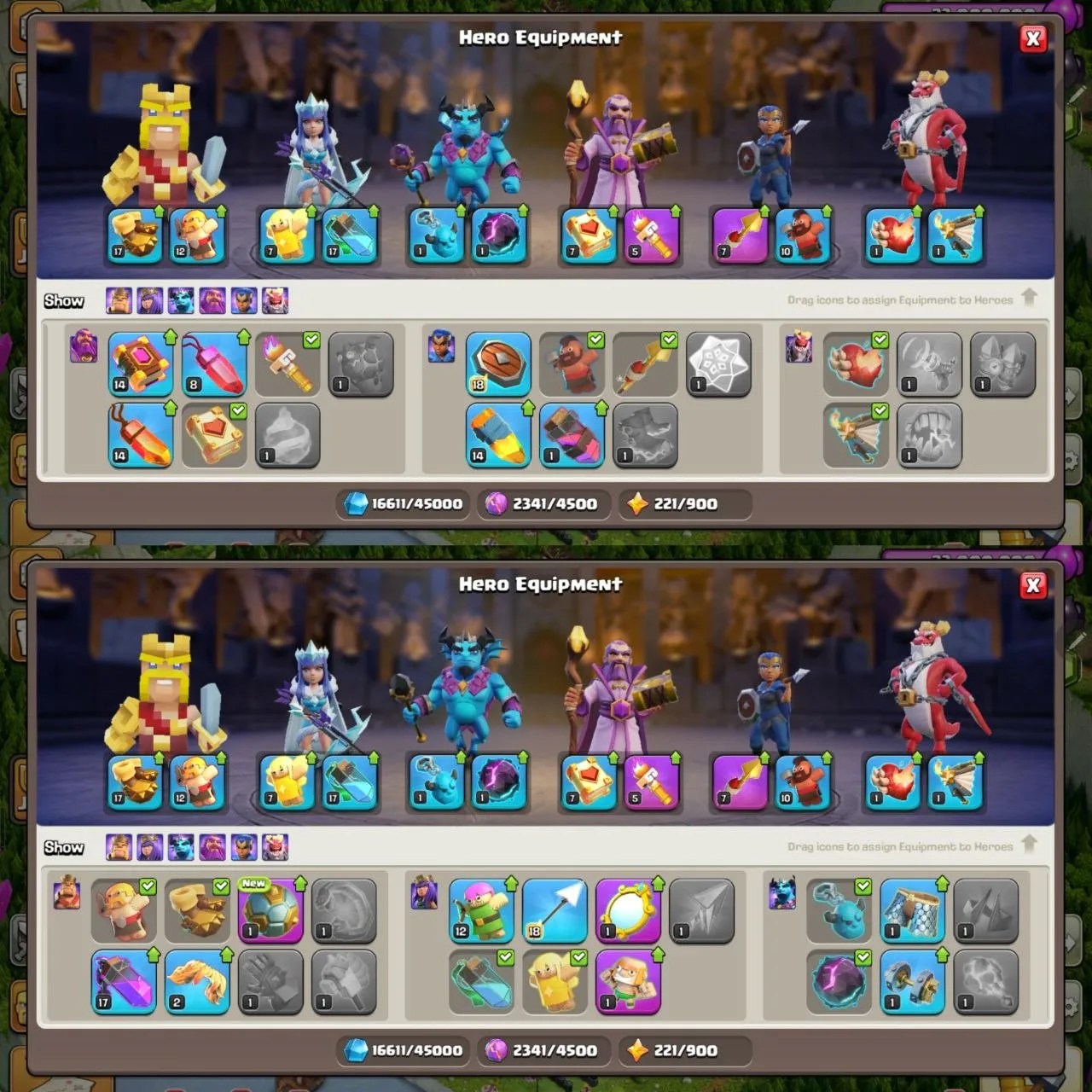 TH15 heroes: 70-85-64-60-25-1 2104GEMS - Image 4