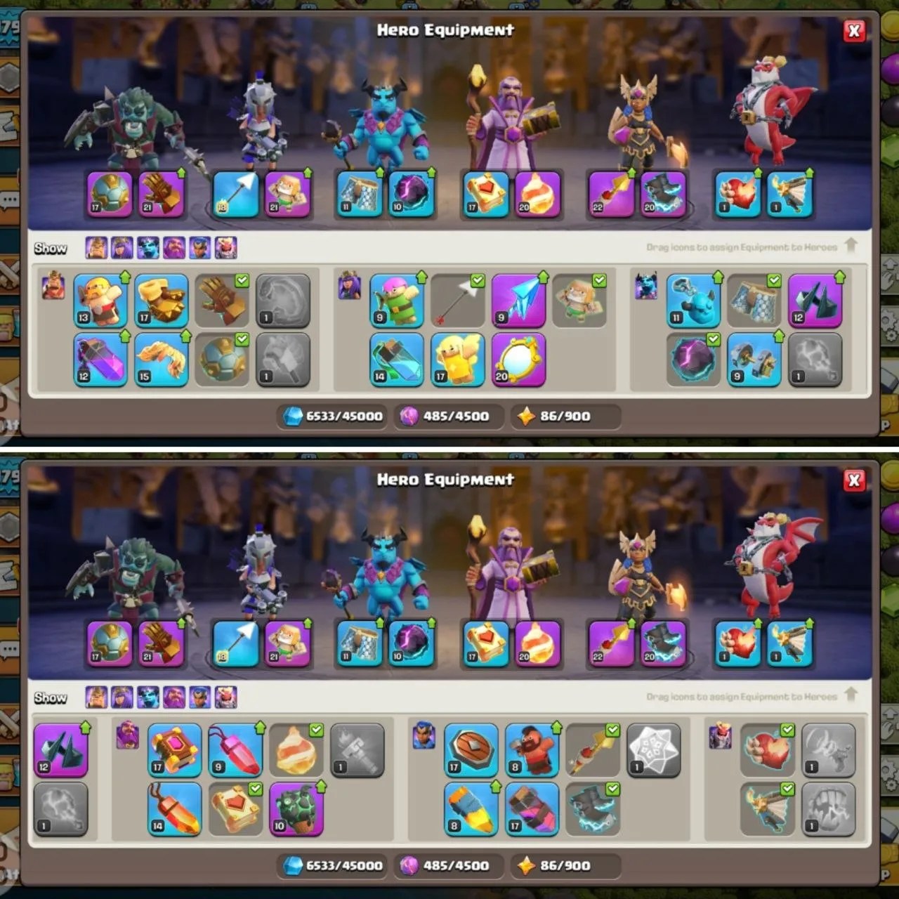 TH17 heroes: 82-90-54-59-38-1 1313 Gem 243 level - Image 5