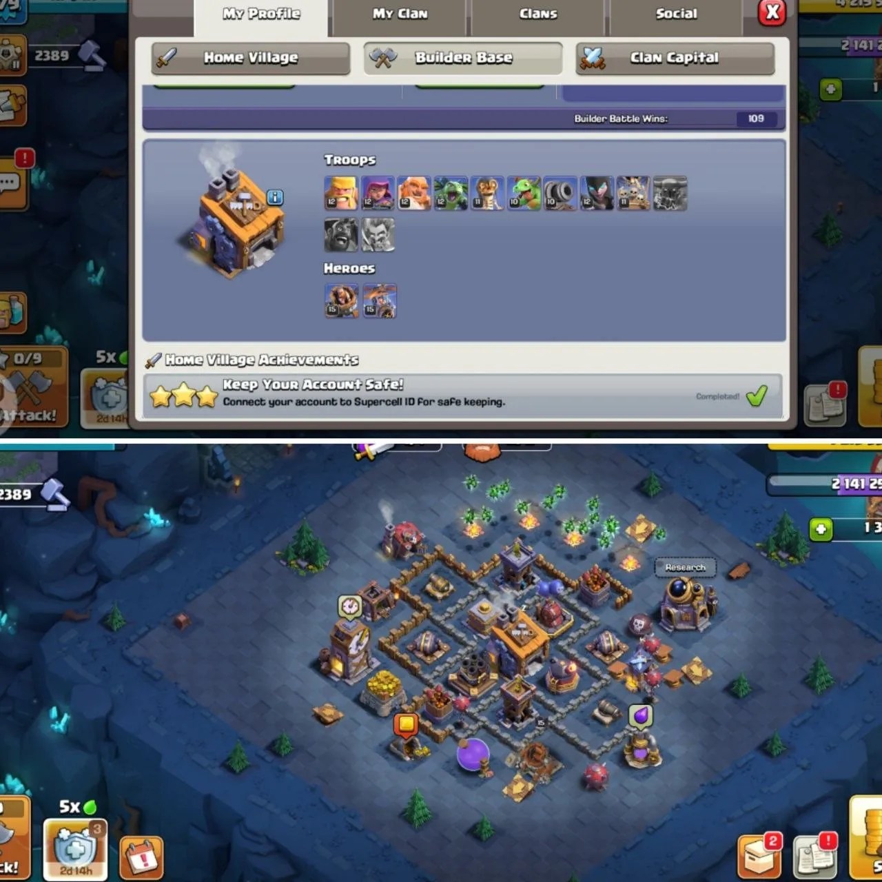 TH17 heroes: 82-90-54-59-38-1 1313 Gem 243 level - Image 3