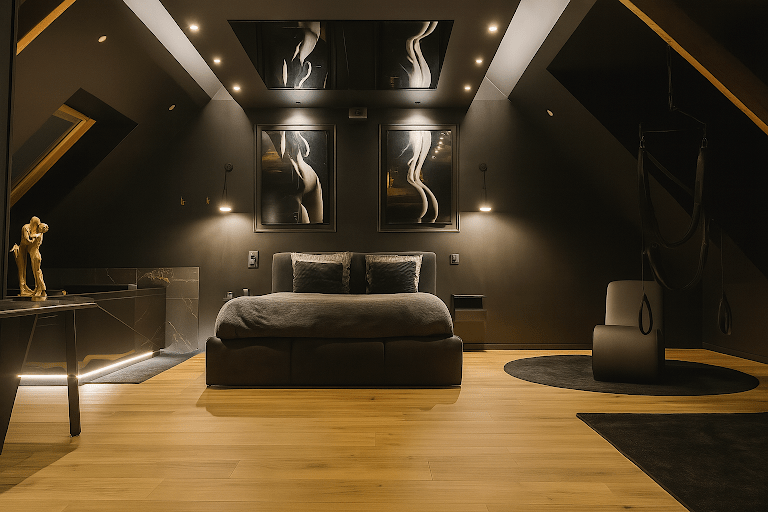Love Room BLACKSUITE Lorient – Balneo & Ambiance immersive Love Room BLACKSUITE Lorient – Balneo & Ambiance immersive