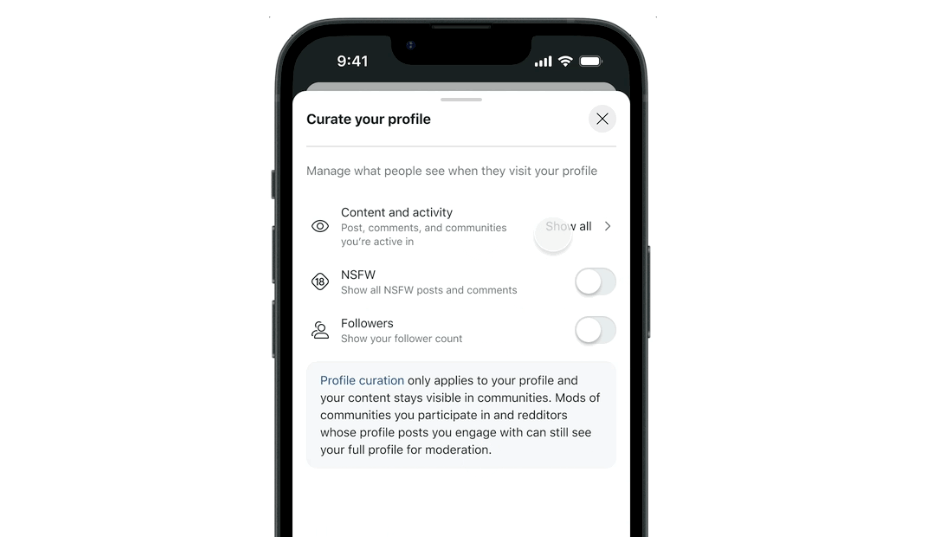 Reddit will let you hide posts, comments and NSFW activity from your public profile Reddit will let you hide posts, comments and NSFW activity from your public profile