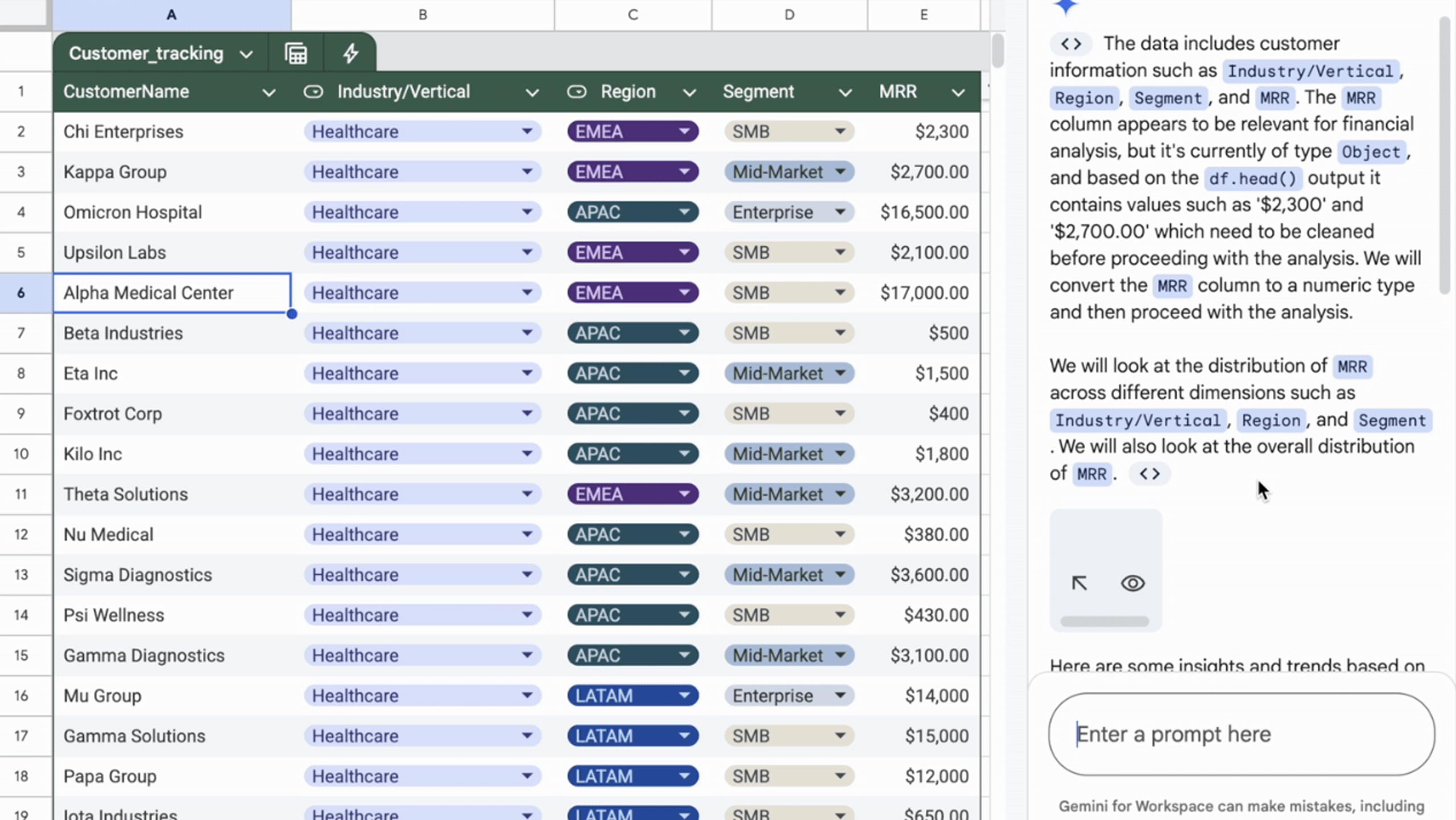 Gemini can now do more complex data analysis in Google Sheets Gemini can now do more complex data analysis in Google Sheets