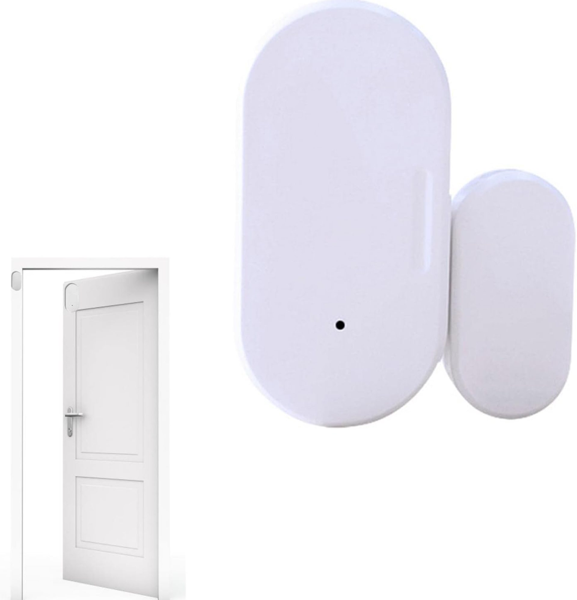 YYID Zigbee Door Sensor | Wireless Door And Window Controller – Smart Home Automation, White Door Window Sensor for Use With Linking Home Security System YYID Zigbee Door Sensor | Wireless Door And Window Controller – Smart Home Automation, White Door Window Sensor for Use With Linking Home Security System