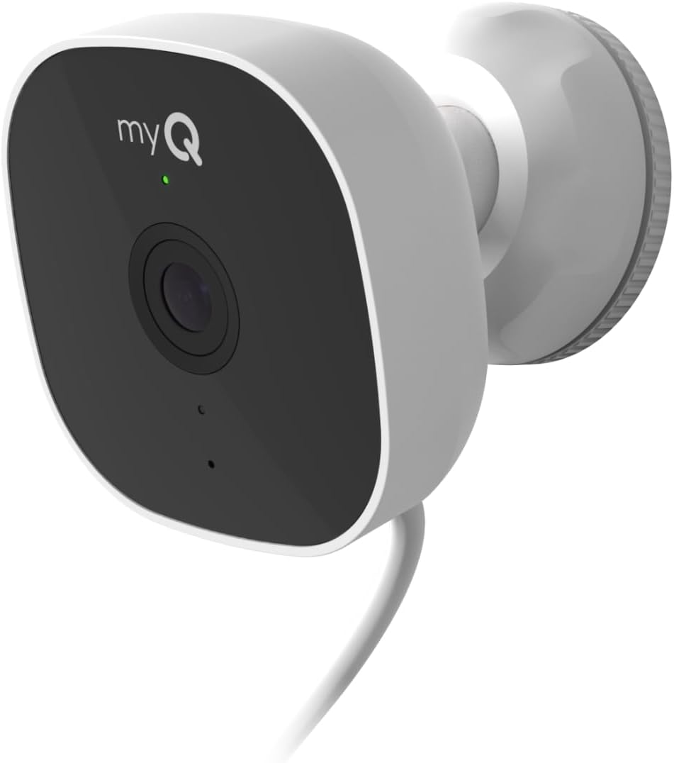 myQ Smart Outdoor Wired Camera – 1080p HD Video, Color Night Vision, Smart Lock & Garage Integration, Motion Detection, Wi-Fi, Two-Way Audio, Smartphone Control myQ Smart Outdoor Wired Camera – 1080p HD Video, Color Night Vision, Smart Lock & Garage Integration, Motion Detection, Wi-Fi, Two-Way Audio, Smartphone Control