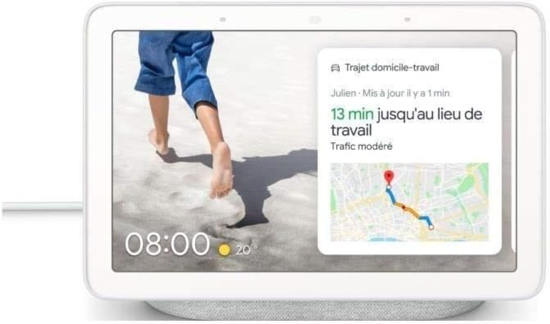 GOOGLE Home Nest Hub Gris clair GOOGLE Home Nest Hub Gris clair
