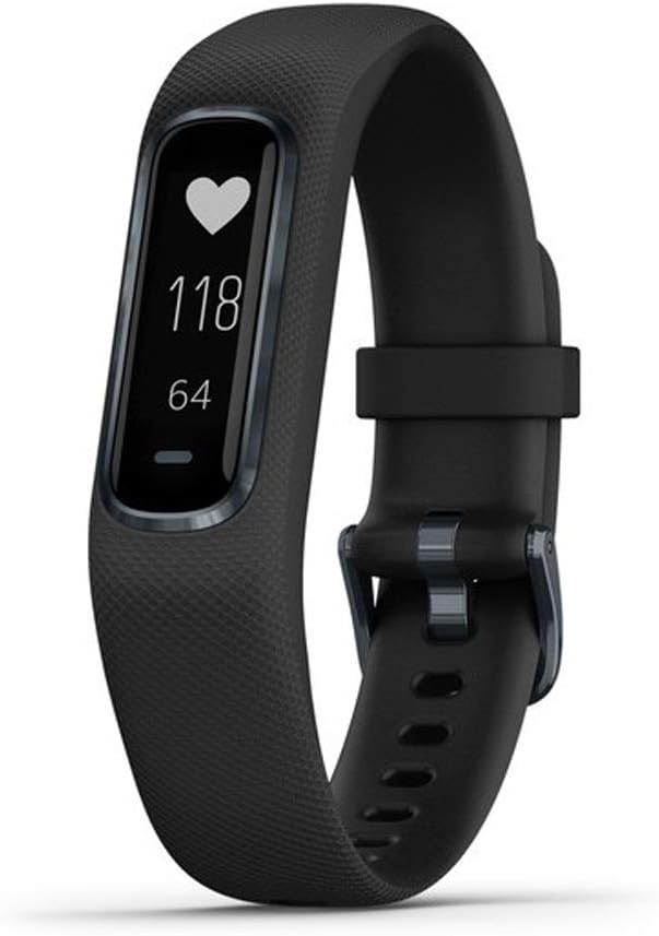 Garmin vívosmart 4, Activity and Fitness Tracker w/Pulse Ox and Heart Rate Monitor, Midnight w/Black Band Garmin vívosmart 4, Activity and Fitness Tracker w/Pulse Ox and Heart Rate Monitor, Midnight w/Black Band