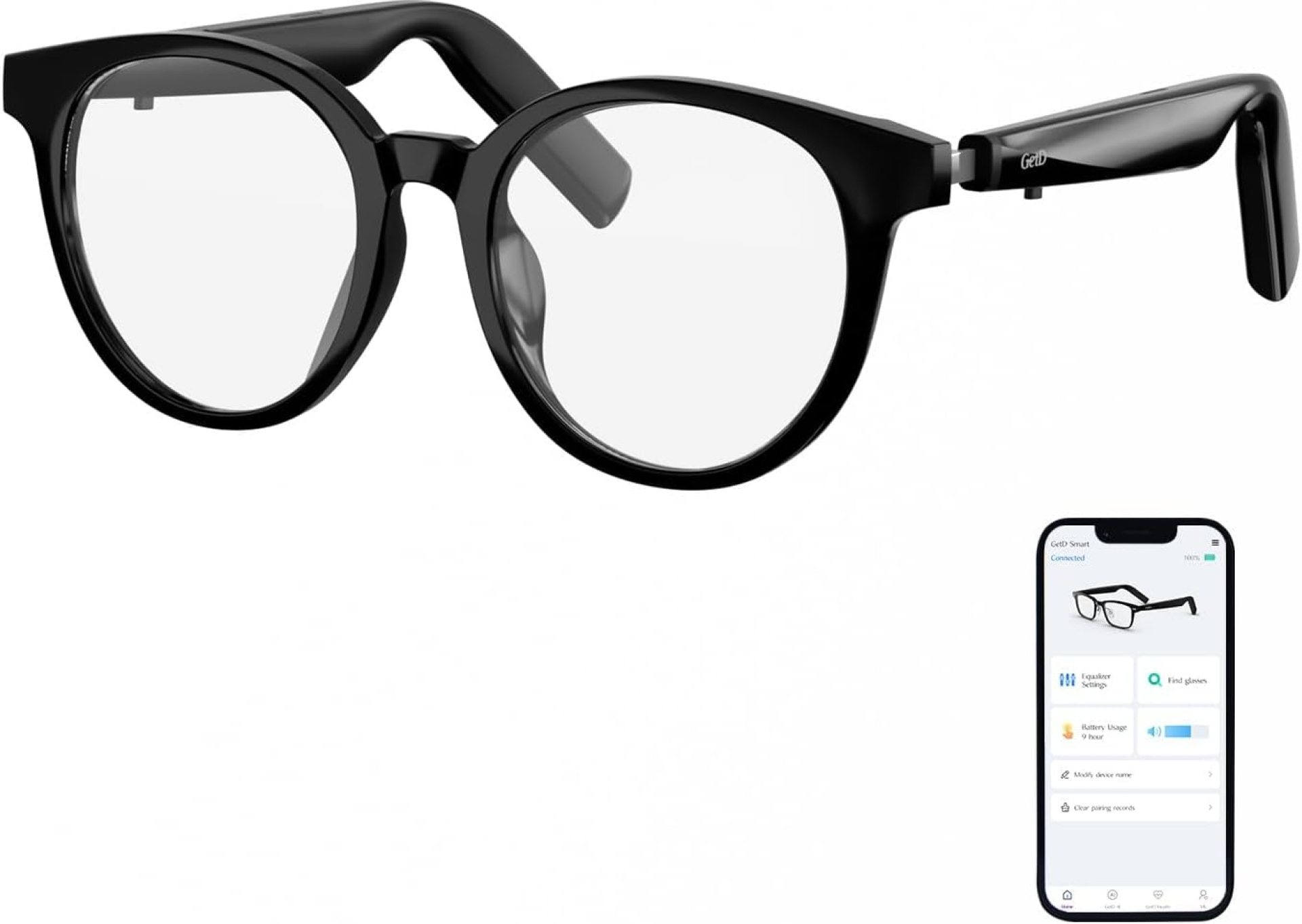 Bluetooth Sunglasses for Men/Women, Anti-Blue Light Lens, AI Translator Powered by GPT, 11H Battery, Polarized UV Protection, Smart Eyewear, Voice Control, Smart Eyewear for Travel Driving Meeting Bluetooth Sunglasses for Men/Women, Anti-Blue Light Lens, AI Translator Powered by GPT, 11H Battery, Polarized UV Protection, Smart Eyewear, Voice Control, Smart Eyewear for Travel Driving Meeting