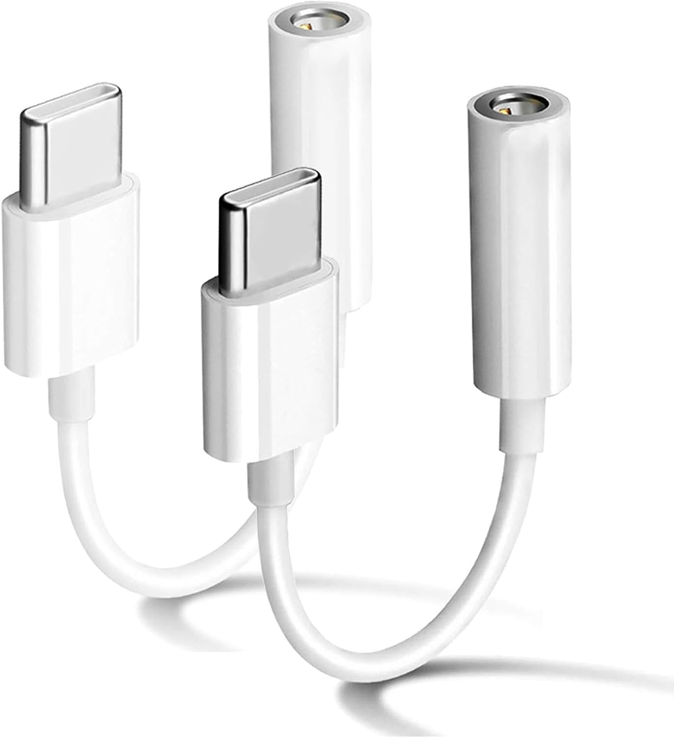 Apple MFi Certified 2 Pack USB C to 3.5mm Headphone Jack Adapter for iPhone 16/15/15 Pro/Pro Max/Plus, Type C Aux Dongle Cable for Samsung Galaxy S23/S23/S22/S21Ultra, MacBook,Note (White) Apple MFi Certified 2 Pack USB C to 3.5mm Headphone Jack Adapter for iPhone 16/15/15 Pro/Pro Max/Plus, Type C Aux Dongle Cable for Samsung Galaxy S23/S23/S22/S21Ultra, MacBook,Note (White)