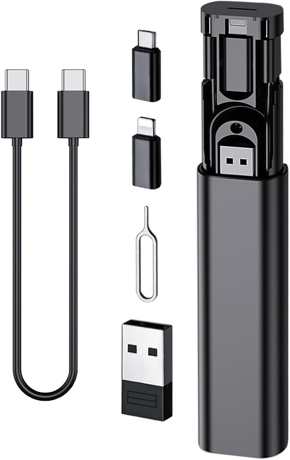 Multi USB Charging Adapter Cable Kit, USB C to Ligh-ting Adapter Box, Conversion Set USB A Type C Lightn-ing Micro Adapter Kit,60W Charging and Data Transfer Cable Kit Sim Tray Eject Tool Slots Multi USB Charging Adapter Cable Kit, USB C to Ligh-ting Adapter Box, Conversion Set USB A Type C Lightn-ing Micro Adapter Kit,60W Charging and Data Transfer Cable Kit Sim Tray Eject Tool Slots