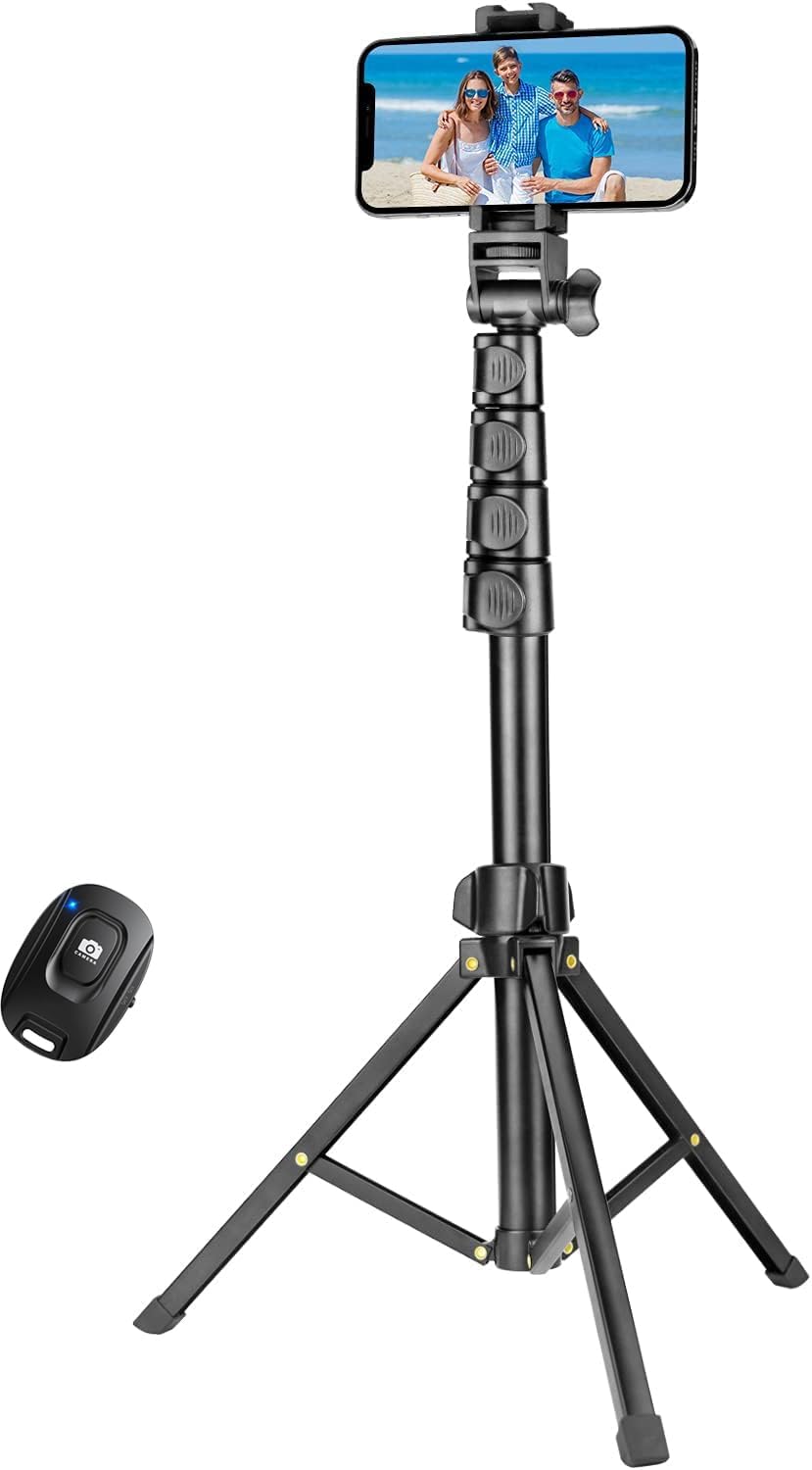 YOTOCversion 1.7 Meter/67 inch Phone Tripod Stand & Bluetooth Selfie Stick Tripod, Cellphone Tripod with Bluetooth Remote, Compatible with iPhone 16/15/14/13/12/12 pro/11/11pro/8 YOTOCversion 1.7 Meter/67 inch Phone Tripod Stand & Bluetooth Selfie Stick Tripod, Cellphone Tripod with Bluetooth Remote, Compatible with iPhone 16/15/14/13/12/12 pro/11/11pro/8