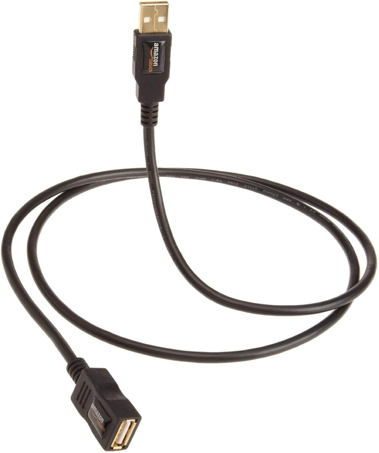 Amazon Basics USB-A 2.0 Extension Cable, for Printer, Mouse or Keyboard, Male to Female, 480Mbps Transfer Speed, 3 m, Black Amazon Basics USB-A 2.0 Extension Cable, for Printer, Mouse or Keyboard, Male to Female, 480Mbps Transfer Speed, 3 m, Black