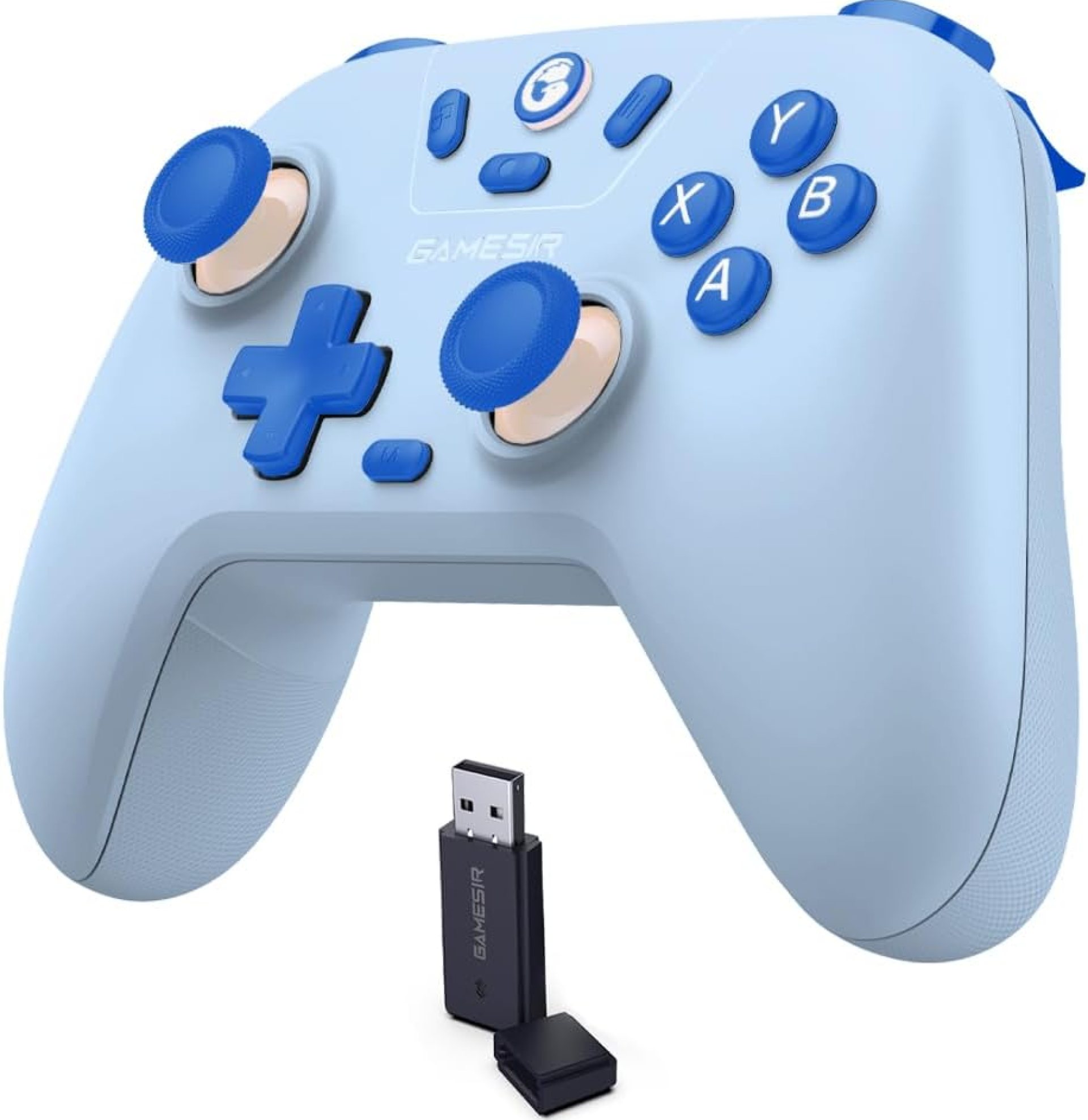 GameSir Nova Lite Wireless Controller – 2.4G & Bluetooth Gamepad for Windows PC, iPhone, Android, Switch & Steam Deck – Hall Effect Triggers, Turbo Function, Rumble Vibration (Blue) GameSir Nova Lite Wireless Controller – 2.4G & Bluetooth Gamepad for Windows PC, iPhone, Android, Switch & Steam Deck – Hall Effect Triggers, Turbo Function, Rumble Vibration (Blue)