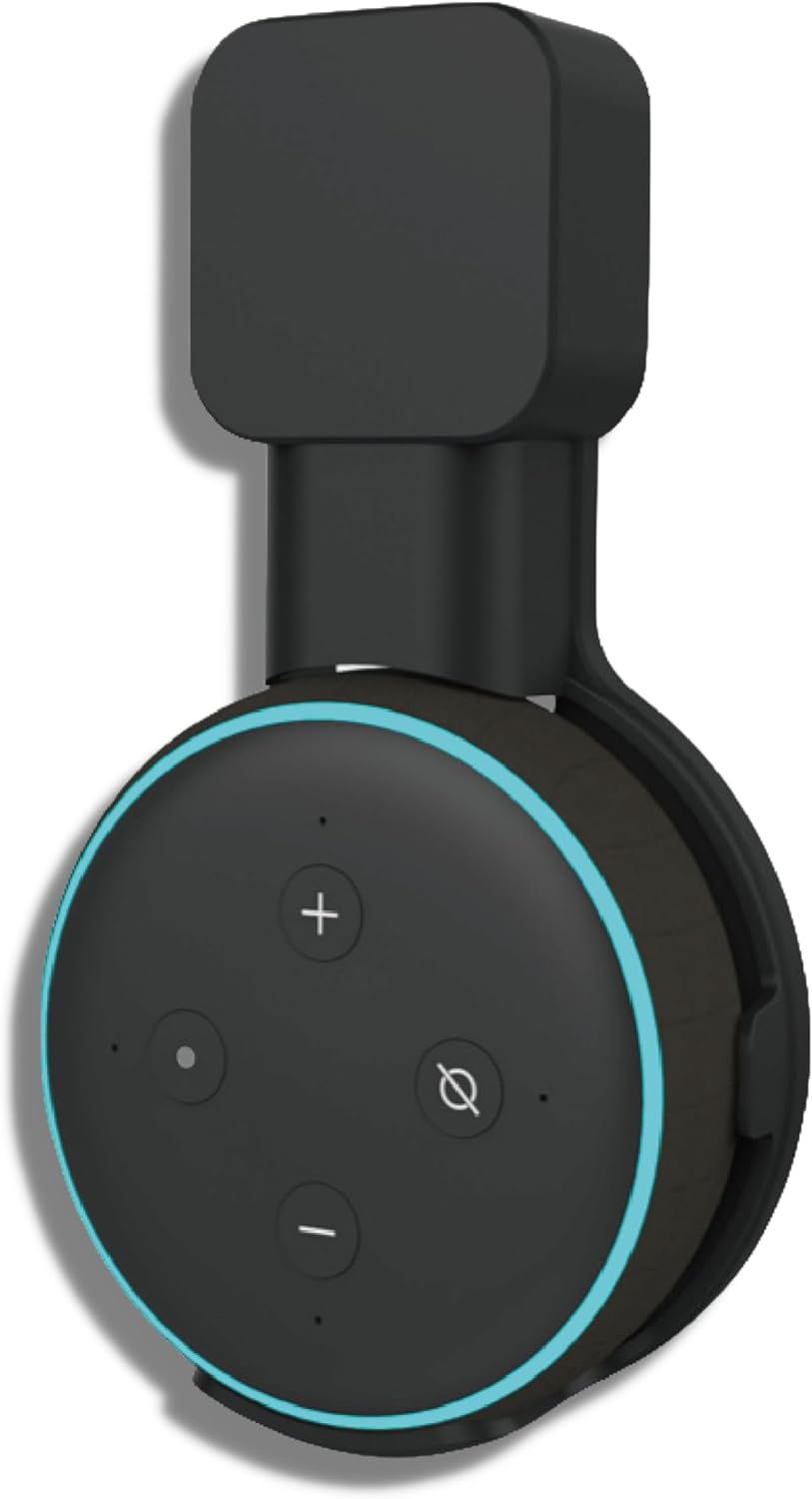 Sintron Wall Mount Holder for Echo Dot 3 & Google Mini, Smart Home Wall Mount Stand Hanger for Echo Dot 3rd Generation Speaker Holder, Simplify Declutter Your Living Space Without Messy Wires (Black) Sintron Wall Mount Holder for Echo Dot 3 & Google Mini, Smart Home Wall Mount Stand Hanger for Echo Dot 3rd Generation Speaker Holder, Simplify Declutter Your Living Space Without Messy Wires (Black)