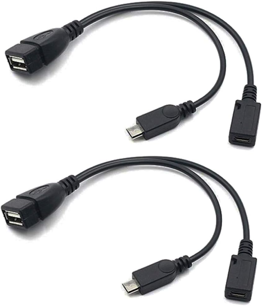 AuviPal 2-in-1 Micro USB to USB Adapter (OTG Cable + Power Cable) for FireStick, PlayStation Classic and More – 2 Pack AuviPal 2-in-1 Micro USB to USB Adapter (OTG Cable + Power Cable) for FireStick, PlayStation Classic and More – 2 Pack