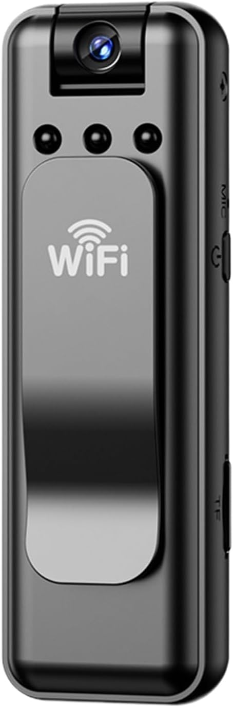 Générique Body Cam, Wearable Security Camera, Clip on Video Audio Recorder, Compact Lightweight, Black Color, Convenient for Cycling, Walking, Traveling, and Outdoor Adventures Générique Body Cam, Wearable Security Camera, Clip on Video Audio Recorder, Compact Lightweight, Black Color, Convenient for Cycling, Walking, Traveling, and Outdoor Adventures