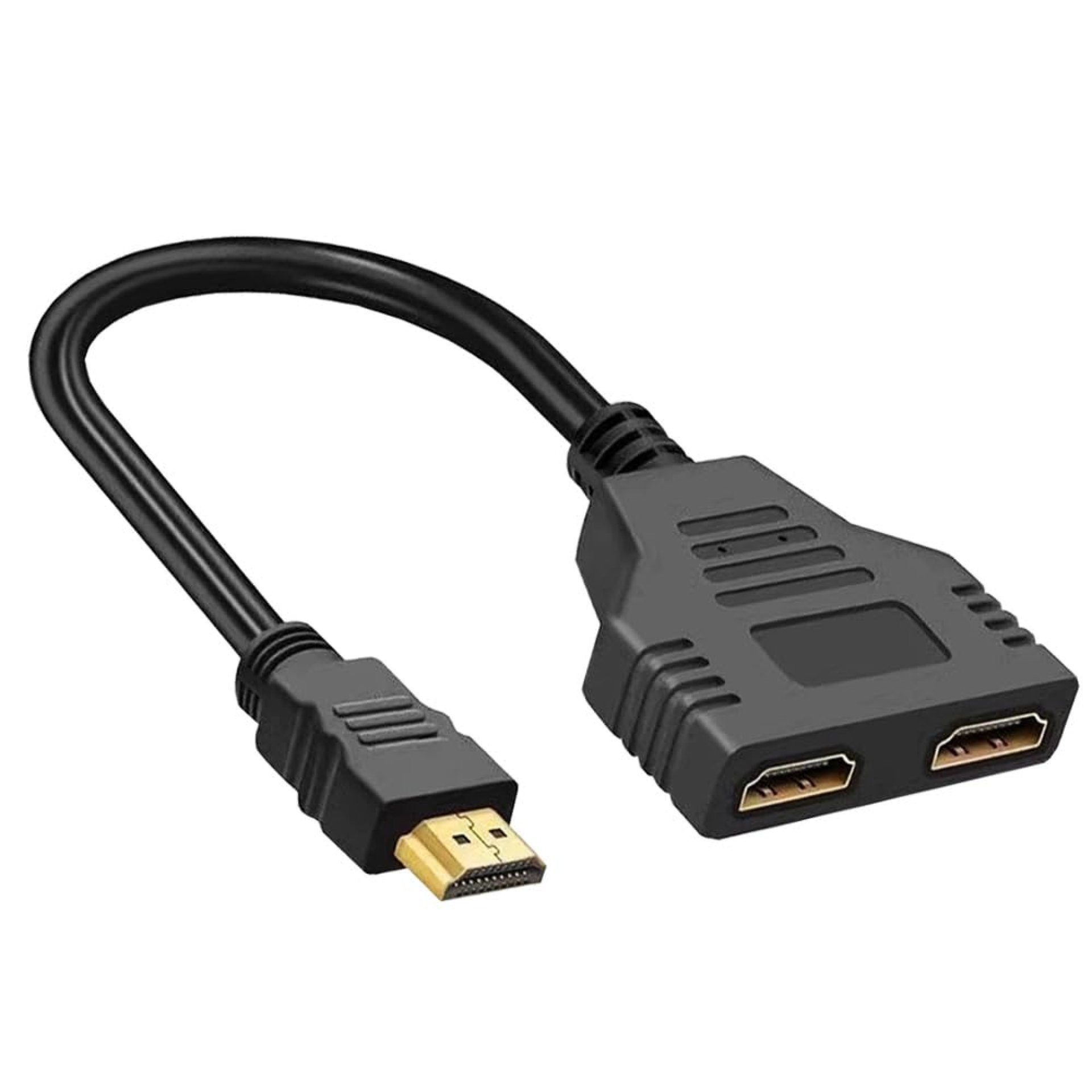 HDMI Splitter 1 in 2 Out Adapter Cable, 1080P HDMI to Dual HDMI 1 to 2 Way,for Dual Monitors Duplicate/Mirror, Support Two TVs at The Same Time, for HDMI HD, LCD, TV HDMI Splitter 1 in 2 Out Adapter Cable, 1080P HDMI to Dual HDMI 1 to 2 Way,for Dual Monitors Duplicate/Mirror, Support Two TVs at The Same Time, for HDMI HD, LCD, TV