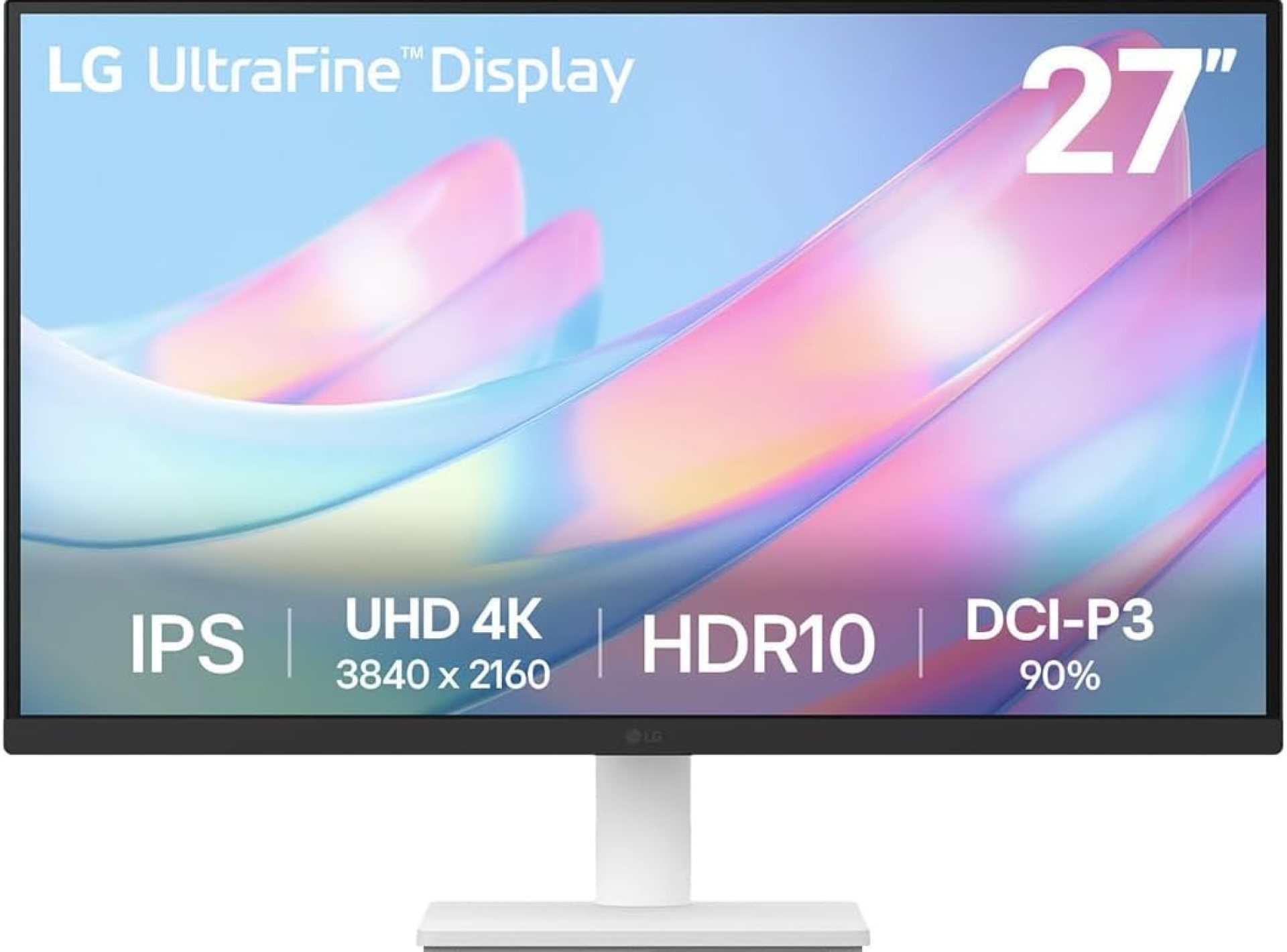 LG 4K UHD Monitor 27US550, 27 inch, 4K, 60Hz, 5ms Response Time, IPS Panel, Smart Energy Saving, HDMI, White LG 4K UHD Monitor 27US550, 27 inch, 4K, 60Hz, 5ms Response Time, IPS Panel, Smart Energy Saving, HDMI, White