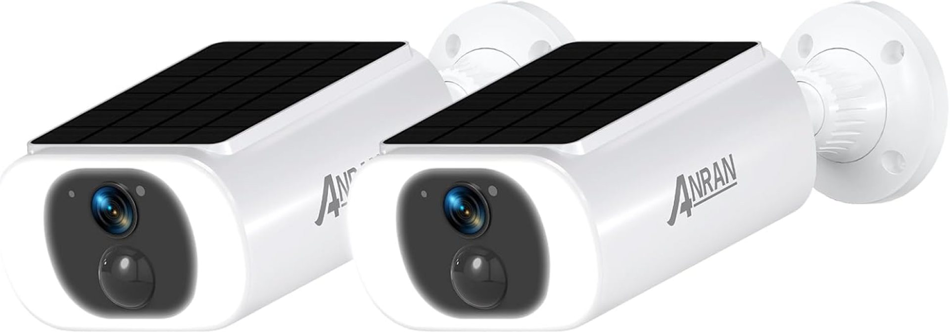 ANRAN 2 Pack 2K Security Cameras Wireless Outdoor, Integrated Solar Panel, WiFi Home Security Cameras, No Monthly Fee, 2-Way Audio, PIR/AI Detection, Siren, Color Night Vision, Works with Alexa, C3 ANRAN 2 Pack 2K Security Cameras Wireless Outdoor, Integrated Solar Panel, WiFi Home Security Cameras, No Monthly Fee, 2-Way Audio, PIR/AI Detection, Siren, Color Night Vision, Works with Alexa, C3