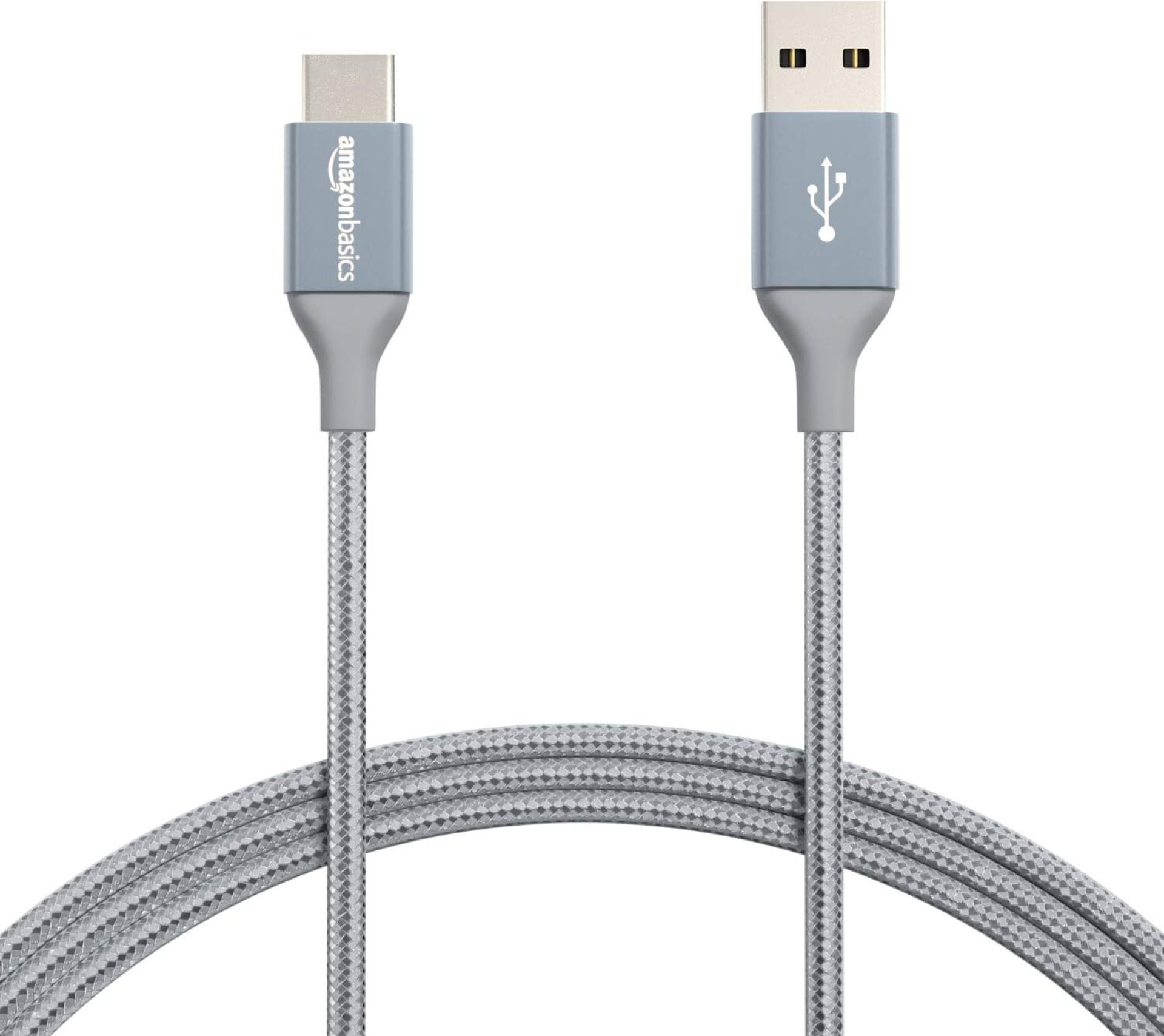 Amazon Basics USB-C to USB-A 2.0 Fast Charger Cable, Nylon Braided Cord, 480Mbps Speed, USB-IF Certified, for Apple iPhone 16/15, iPad, Samsung Galaxy, Tablets, Laptops, 1.82 m, Dark Grey Amazon Basics USB-C to USB-A 2.0 Fast Charger Cable, Nylon Braided Cord, 480Mbps Speed, USB-IF Certified, for Apple iPhone 16/15, iPad, Samsung Galaxy, Tablets, Laptops, 1.82 m, Dark Grey