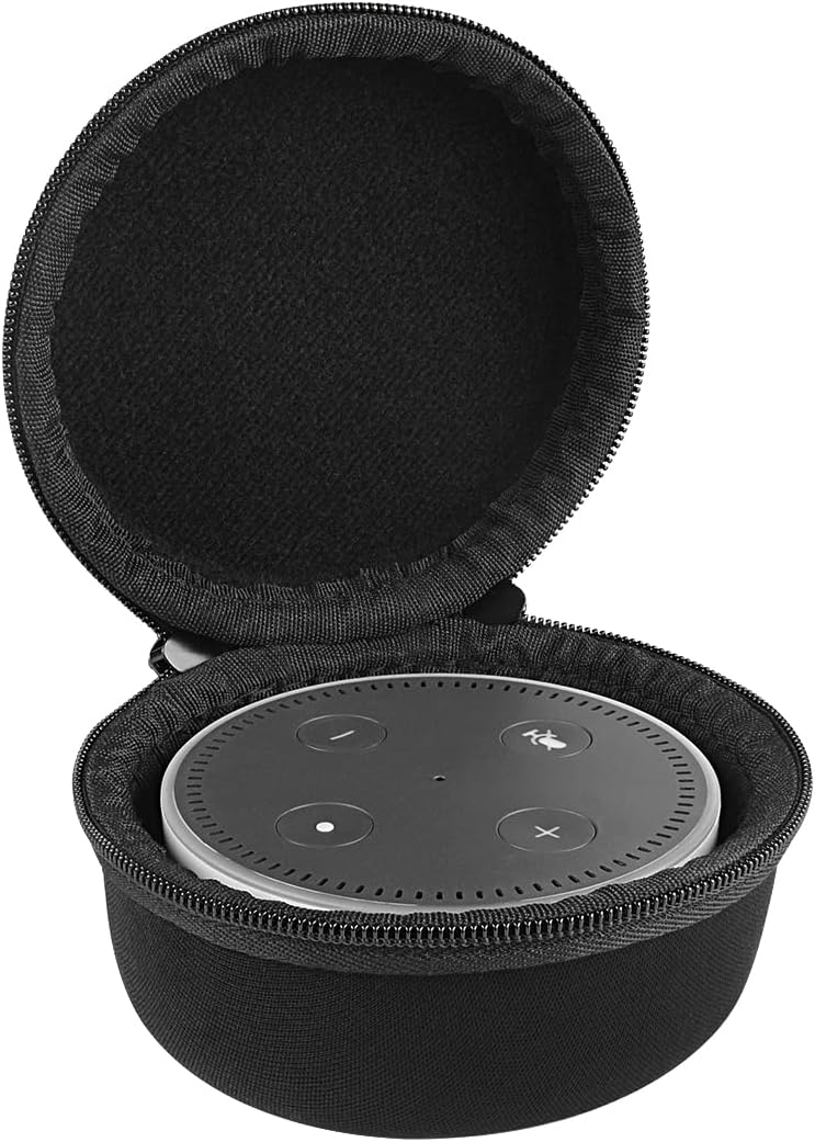 Geekria Shield Case Compatible with Echo Dot 2nd Generation Smart Speaker, Replacement Hard Shell Travel Carrying Bag (Black) Geekria Shield Case Compatible with Echo Dot 2nd Generation Smart Speaker, Replacement Hard Shell Travel Carrying Bag (Black)