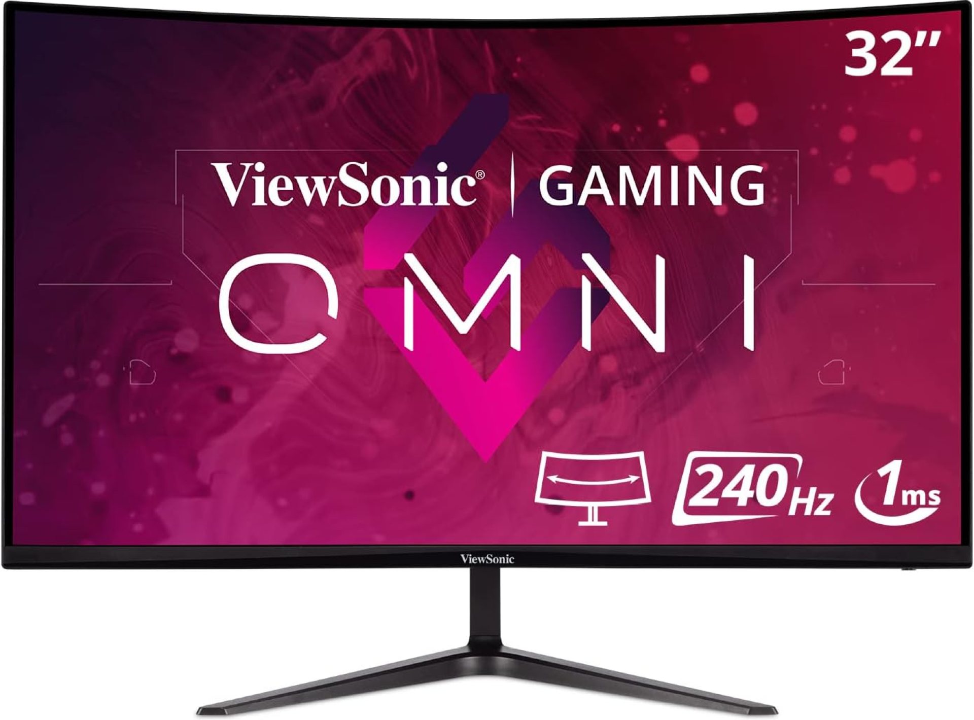 ViewSonic VX3219-PC-MHD 32-inch 1080p HD Curved Gaming Monitor, 240Hz, 1ms, Adaptive Sync, Dual Integrated Speakers, 2x HDMI, DisplayPort ViewSonic VX3219-PC-MHD 32-inch 1080p HD Curved Gaming Monitor, 240Hz, 1ms, Adaptive Sync, Dual Integrated Speakers, 2x HDMI, DisplayPort