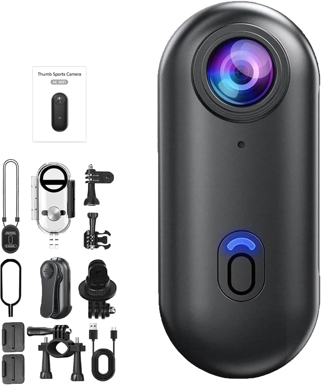 GUSHE Treklon POV Camera, Stallion Frames Body Camera, Mini Thumb Action Cameras, 1080P Wearable Sports Camera with Audio and Video Recording, Waterproof Small Body Cam for Cycling, Diving, Travel GUSHE Treklon POV Camera, Stallion Frames Body Camera, Mini Thumb Action Cameras, 1080P Wearable Sports Camera with Audio and Video Recording, Waterproof Small Body Cam for Cycling, Diving, Travel