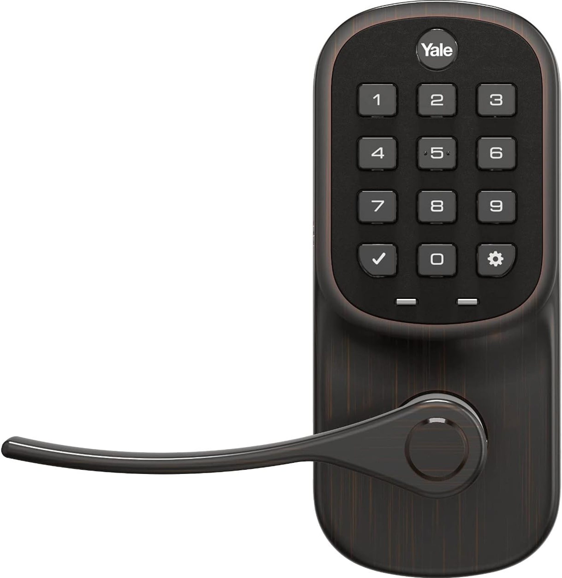 Yale | LiftMaster Smart Lock with Keypad Lever- Works with myQ App & Key by Amazon in-Garage Delivery When paired with Smart Garage Hub (Sold Separately), Oil Rubbed Bronze Yale | LiftMaster Smart Lock with Keypad Lever- Works with myQ App & Key by Amazon in-Garage Delivery When paired with Smart Garage Hub (Sold Separately), Oil Rubbed Bronze