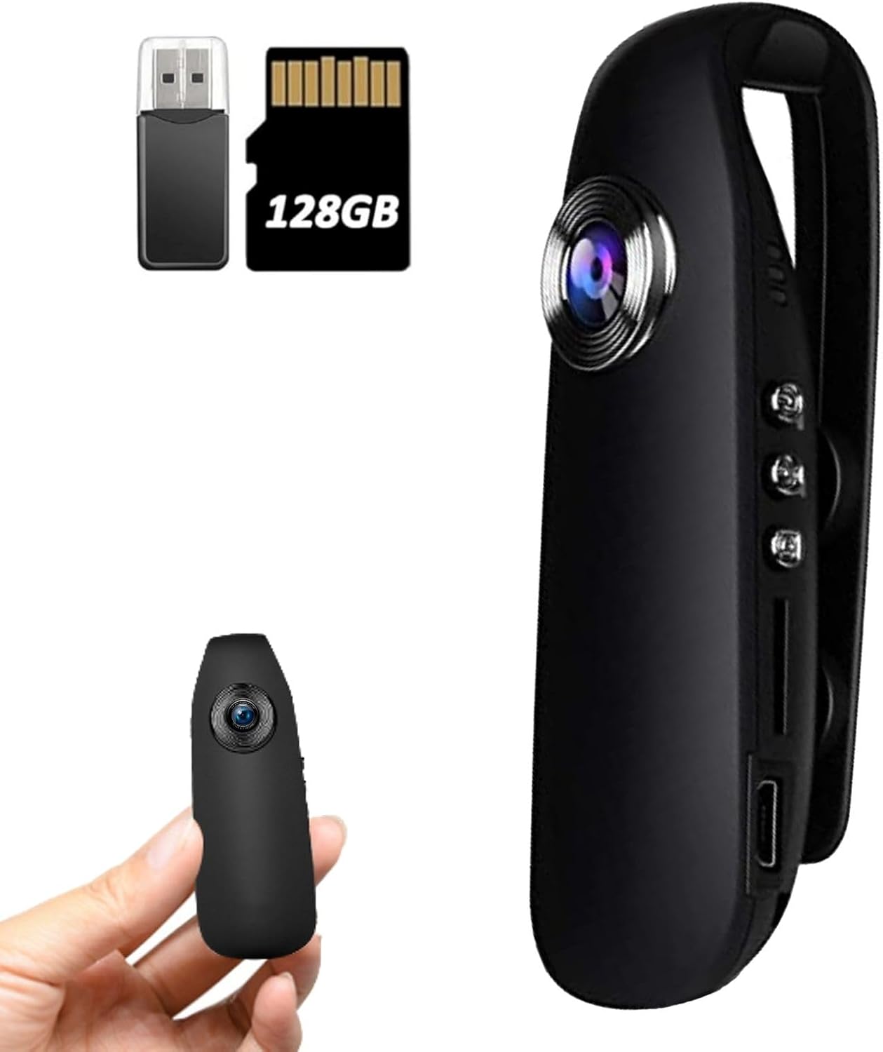 SHPTDJTIC Mini Body Cameras with Audio and Video Recording – 1080P HD Motion Detection Night Vision 64GB SD Card 6h Battery Life, Spy Camera, Camera for Video Recording/Outdoor Sports/Security/Work SHPTDJTIC Mini Body Cameras with Audio and Video Recording – 1080P HD Motion Detection Night Vision 64GB SD Card 6h Battery Life, Spy Camera, Camera for Video Recording/Outdoor Sports/Security/Work