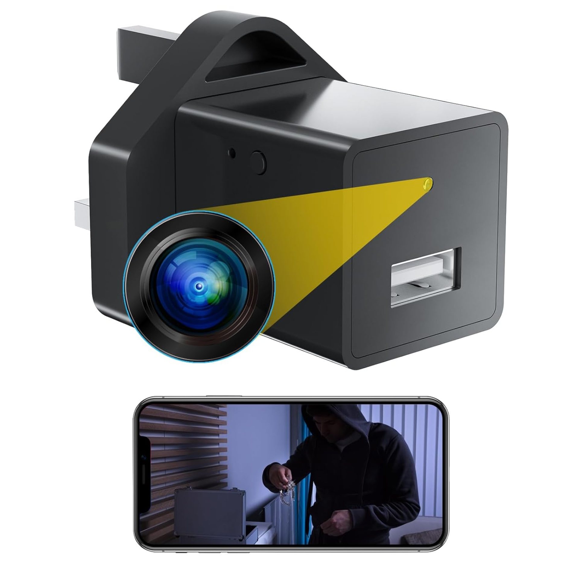 WENSEN Spy Camera 1080P HD WiFi Hidden USB Charger Wireless Indoor Secret Camera Mini Nanny Spy Cam Home Security Surveillance Camera Small Monitoring Camera with Motion Detection Remote App Control WENSEN Spy Camera 1080P HD WiFi Hidden USB Charger Wireless Indoor Secret Camera Mini Nanny Spy Cam Home Security Surveillance Camera Small Monitoring Camera with Motion Detection Remote App Control
