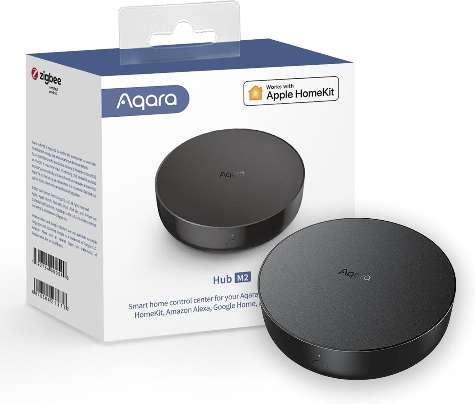 Aqara Smart Hub M2 (2.4 GHz Wi-Fi Required), Smart Home Bridge for Alarm System, IR Remote Control, Home Automation, Supports Alexa, Google Assistant, Apple HomeKit and IFTTT Aqara Smart Hub M2 (2.4 GHz Wi-Fi Required), Smart Home Bridge for Alarm System, IR Remote Control, Home Automation, Supports Alexa, Google Assistant, Apple HomeKit and IFTTT