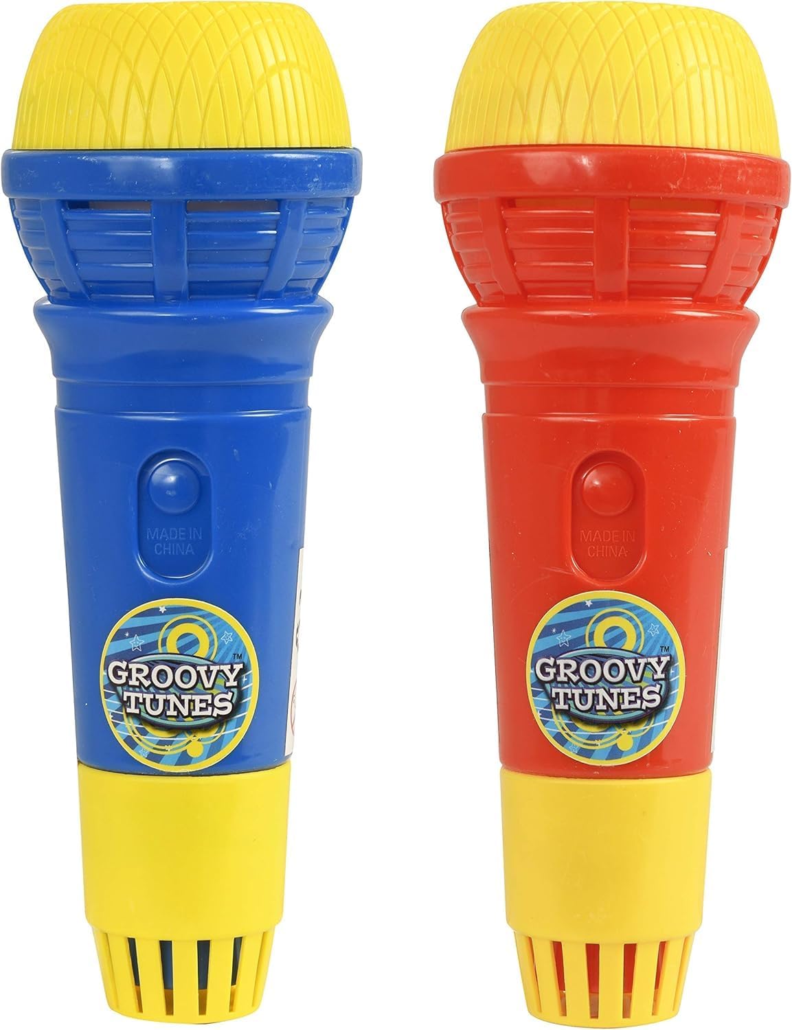 IBEX MART Groovy Tunes Echo Microphones Red & Blue | Great Singing Toy Prop Mic For Kids and Adults Girls And Boys – Pack of 2 IBEX MART Groovy Tunes Echo Microphones Red & Blue | Great Singing Toy Prop Mic For Kids and Adults Girls And Boys – Pack of 2