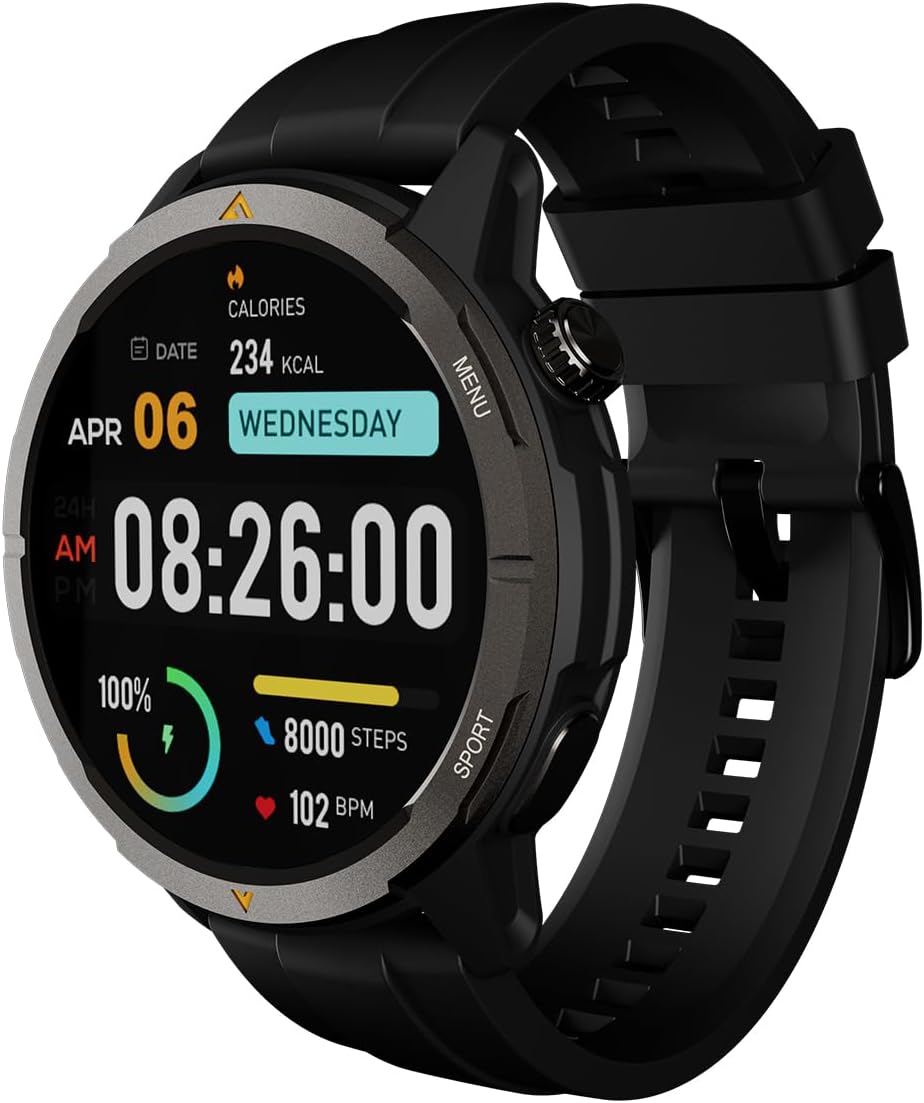 AGM Legion Rugged Smartwatch – 5ATM Waterproof, Built-In GPS, 1.43″ AMOLED Display, Health Monitoring, Bluetooth Calling, Long Battery Life, for Sports & Outdoor Adventures, Black AGM Legion Rugged Smartwatch – 5ATM Waterproof, Built-In GPS, 1.43″ AMOLED Display, Health Monitoring, Bluetooth Calling, Long Battery Life, for Sports & Outdoor Adventures, Black