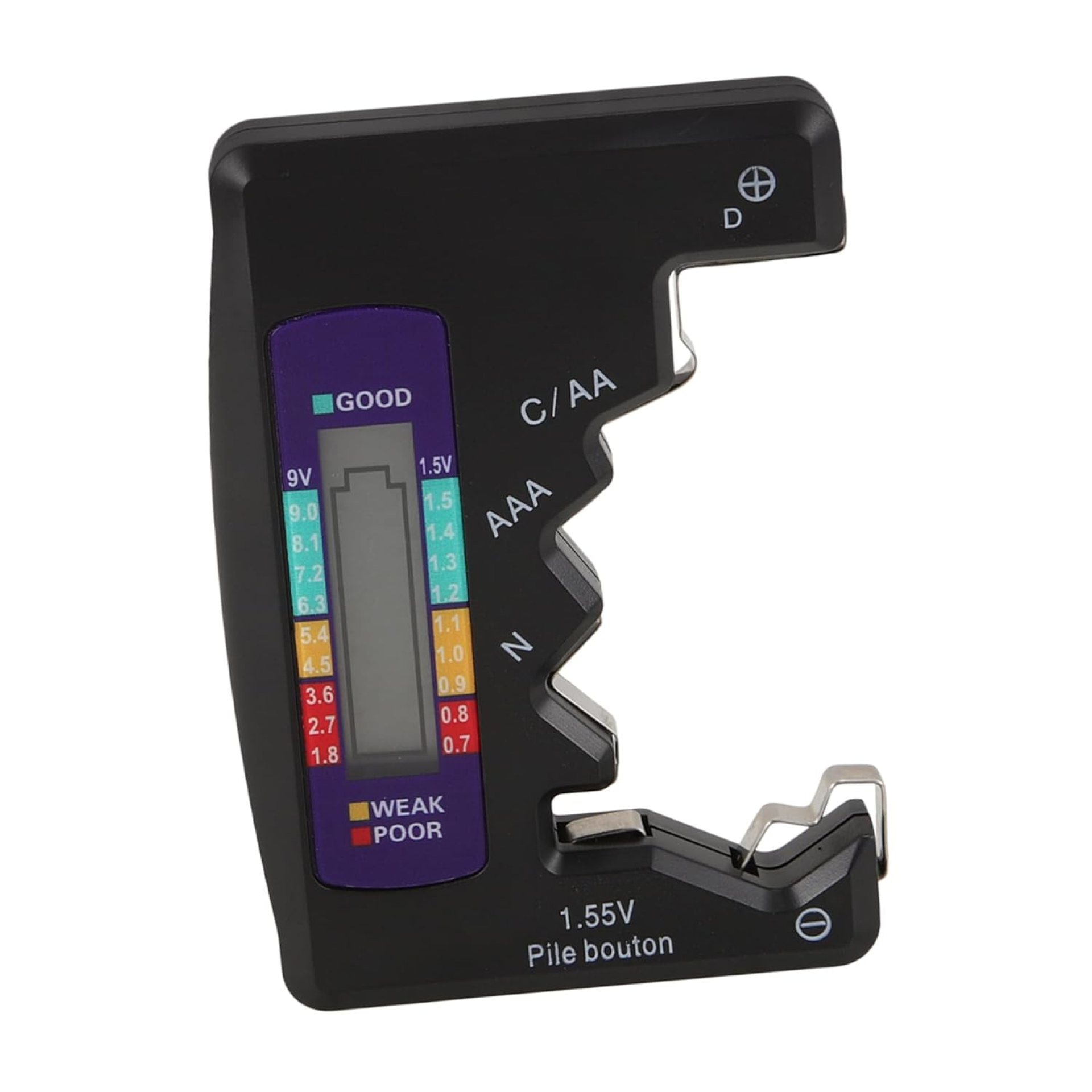 POPETPOP Battery Checker Tool Digital Battery Tester for Button Cell Batteries Easy to Use Accurate Readings for Battery Health Monitoring POPETPOP Battery Checker Tool Digital Battery Tester for Button Cell Batteries Easy to Use Accurate Readings for Battery Health Monitoring