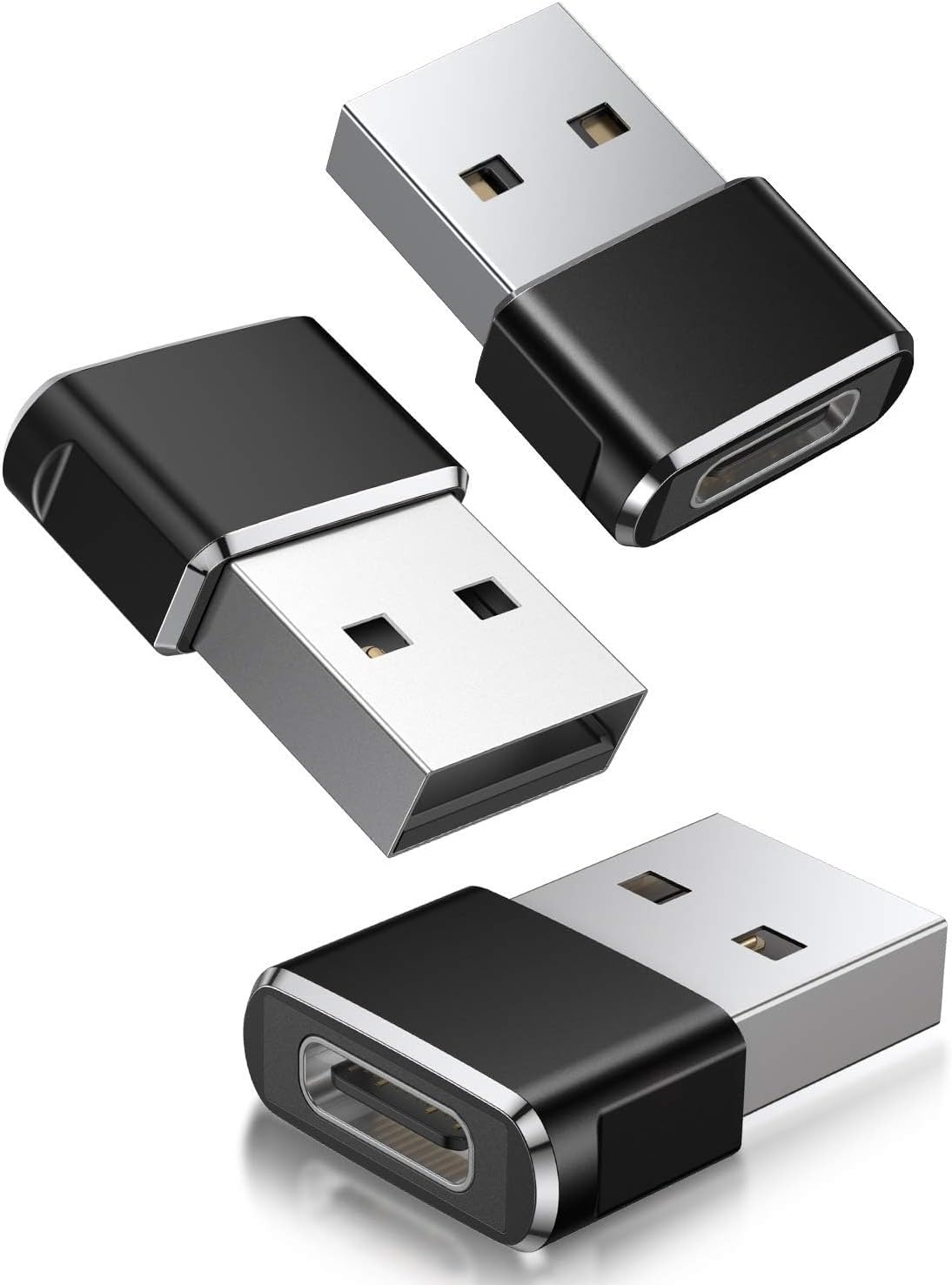BASESAILOR USB to USB C Adapter for iPhone 16 16e 15 Car Charger Adapter 3 Pack,Type C Female to USB A Male Cable Converter for Apple Watch 10 9,iPhone 14 13 12 Pro Max Plus,AirPods,Samsung Galaxy S25 BASESAILOR USB to USB C Adapter for iPhone 16 16e 15 Car Charger Adapter 3 Pack,Type C Female to USB A Male Cable Converter for Apple Watch 10 9,iPhone 14 13 12 Pro Max Plus,AirPods,Samsung Galaxy S25