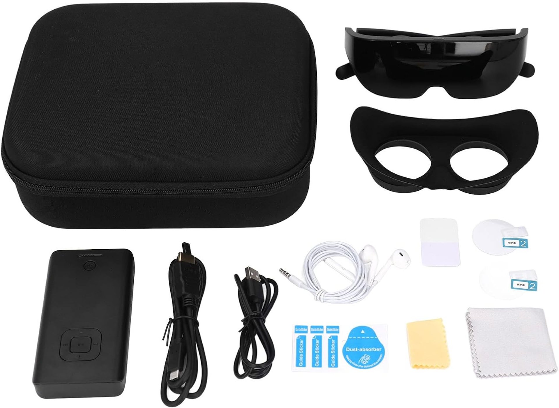 4K VR Headset with WiFi Screen, Adjustable Rechargeable Lightweight Smart Glasses Virtual Reality Glasses for 2K, AirPlay 4K VR Headset with WiFi Screen, Adjustable Rechargeable Lightweight Smart Glasses Virtual Reality Glasses for 2K, AirPlay