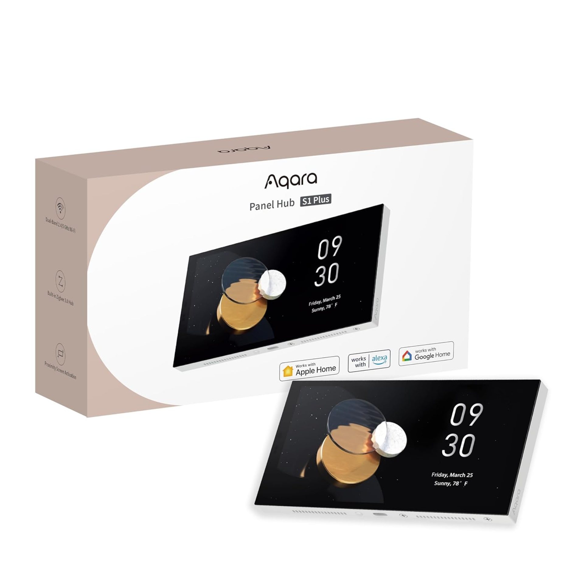 Aqara Panel Hub S1 Plus, Smart Home Control Panel with Neutral, Zigbee Hub, Matter Bridge, build-in 2 Electrical Switches & 6 Wireless Switches, 2.4/5 GHz Wi-Fi, Supports Apple Home, Alexa, Google Aqara Panel Hub S1 Plus, Smart Home Control Panel with Neutral, Zigbee Hub, Matter Bridge, build-in 2 Electrical Switches & 6 Wireless Switches, 2.4/5 GHz Wi-Fi, Supports Apple Home, Alexa, Google