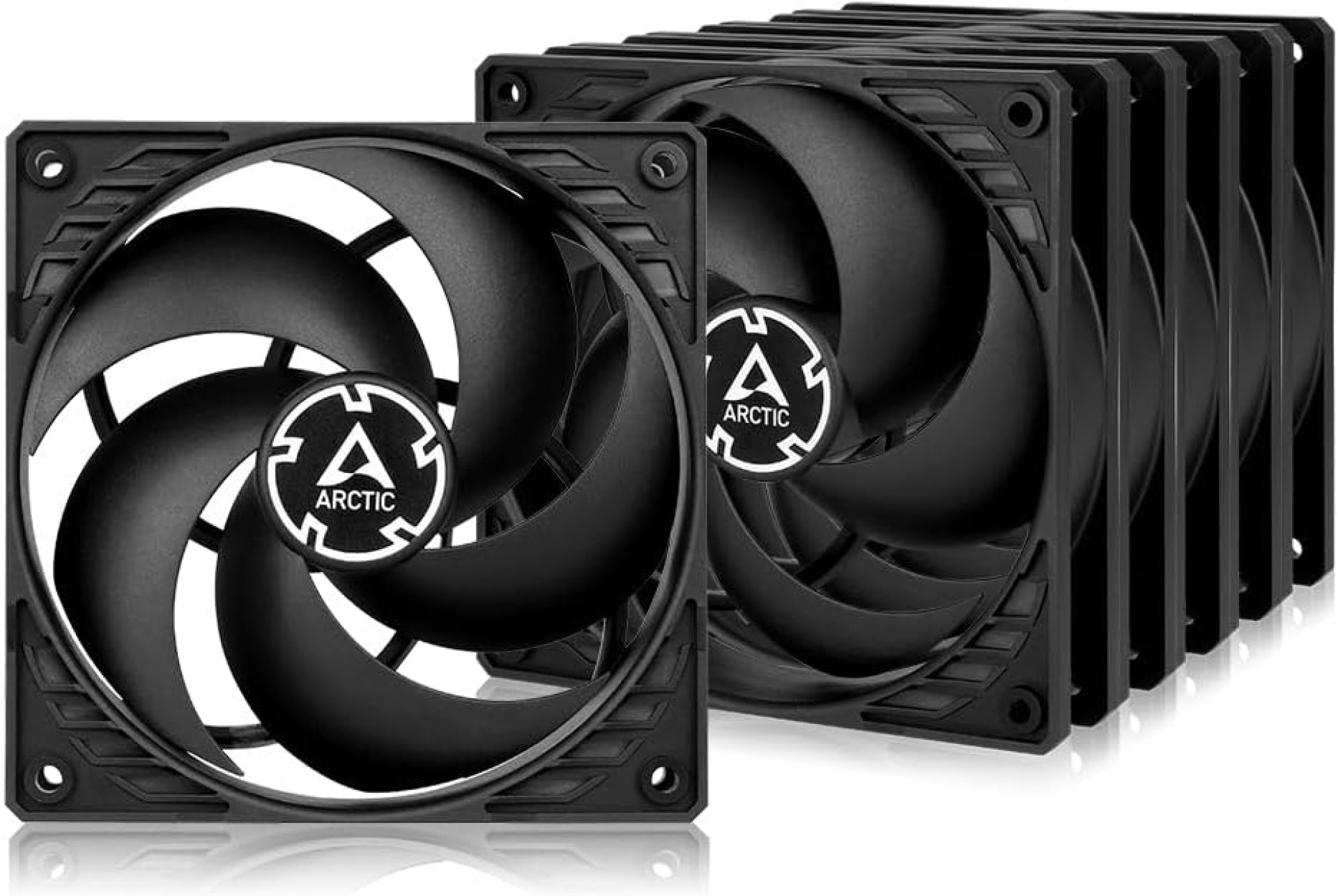 ARCTIC P12 (5 Pack) – PC Fan, 120mm Fan, PC Case Fan, Pressure-optimised, quiet motor, Computer, Fan Speed: 1800 rpm – Black ARCTIC P12 (5 Pack) – PC Fan, 120mm Fan, PC Case Fan, Pressure-optimised, quiet motor, Computer, Fan Speed: 1800 rpm – Black