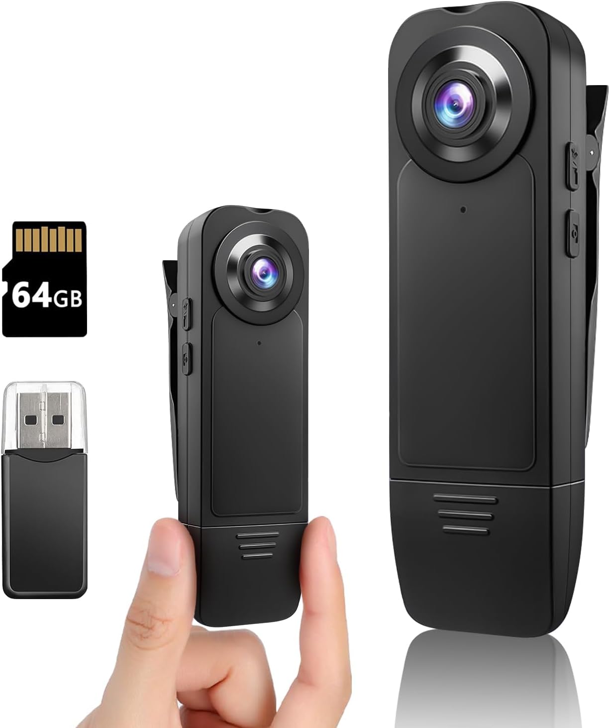 kaysunlink Upgraded Mini Body Camera 1080P Police Body Camera 64GB Memory Card,Body Worn Cam,Premium Portable,Wearable Patrol Video Recording Camcorder (64GB) kaysunlink Upgraded Mini Body Camera 1080P Police Body Camera 64GB Memory Card,Body Worn Cam,Premium Portable,Wearable Patrol Video Recording Camcorder (64GB)