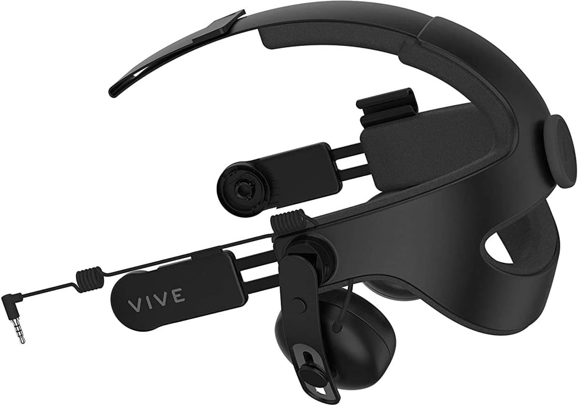 HTC Vive Deluxe Audio Strap – Black – Windows, SteamVR – Compatible with Windows – Integrated Earphones, Adjustment Dial for Perfect Fit HTC Vive Deluxe Audio Strap – Black – Windows, SteamVR – Compatible with Windows – Integrated Earphones, Adjustment Dial for Perfect Fit